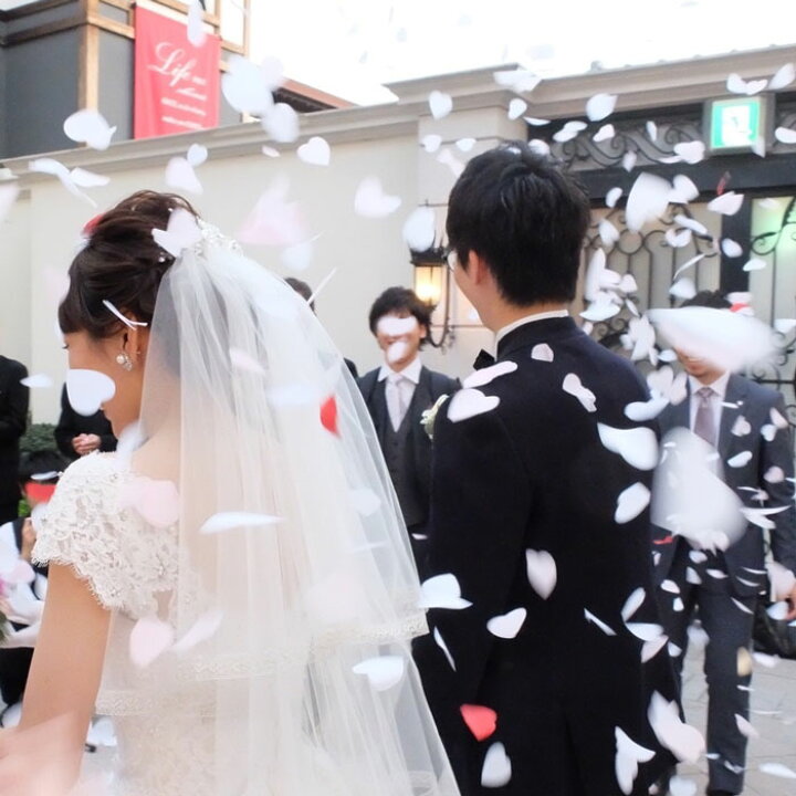 楽天市場 フラワーシャワー 20枚 ペーパー コンフェッティ 3色 ハート 日本製 ふんわり紙製 結婚式 花ふぶき イベント ディスプレイ ウェディング 飾り付け 4点までネコポスok パーティーフェーバー
