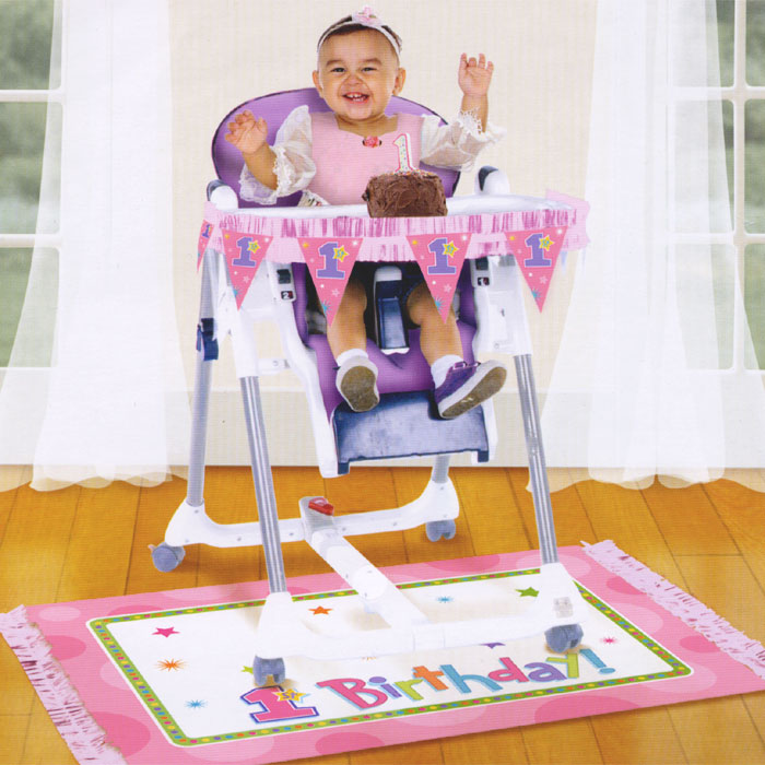 1歳のお誕生日 飾り付け ベビーチェア デコレーション キット 1stバースデー ガール 赤ちゃんチェア 飾りつけ 