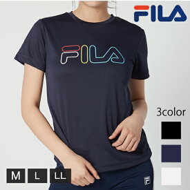 レディース FILA フィラ Tシャツ 半袖 スポーツ 吸水速乾 日焼け対策 UVケア 1個までメール便可