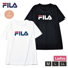 婦人 レディース FILA フィラ Tシャツ 半袖 紫外線遮蔽率90％以上 UVカット 吸水速乾 スポーツ 運動 日焼け対策 M L LL 1個までメール便可