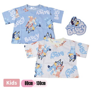 �u���[�C BLUEY ���� T�V���c �g�b�v�X �L�b�Y �x�r�[ �q�ǂ� �q���� �j�� �W���j�A �j�̎q ���� ���̎q �v�����g 80-130 �L�����N�^�[ �y1�_�܂Ń��[���։z
