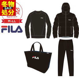 【冬物在庫処分セール】福袋 2024 メンズ スポーツ ブランド 福袋 M L LL 4点セット フィラ FILA スポーツ ルームウェア 2024年 新作福袋 中綿ジャケット スウェットシャツ スウェットパンツ トートバッグ 大人 男性