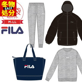 【冬物在庫処分セール】福袋 2024 レディース スポーツ ブランド 福袋 M L LL 4点セット フィラ FILA スポーツ ルームウェア 2024年 新作福袋 コート アウター 秋冬トートバッグ 大人 女性