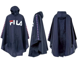 フィラレインコートおしゃれ自転車レディースメンズレインポンチョ通勤通学オシャレ雨梅雨台風雨具カッパ合羽雨合羽大人ポリエステルブランドFILA