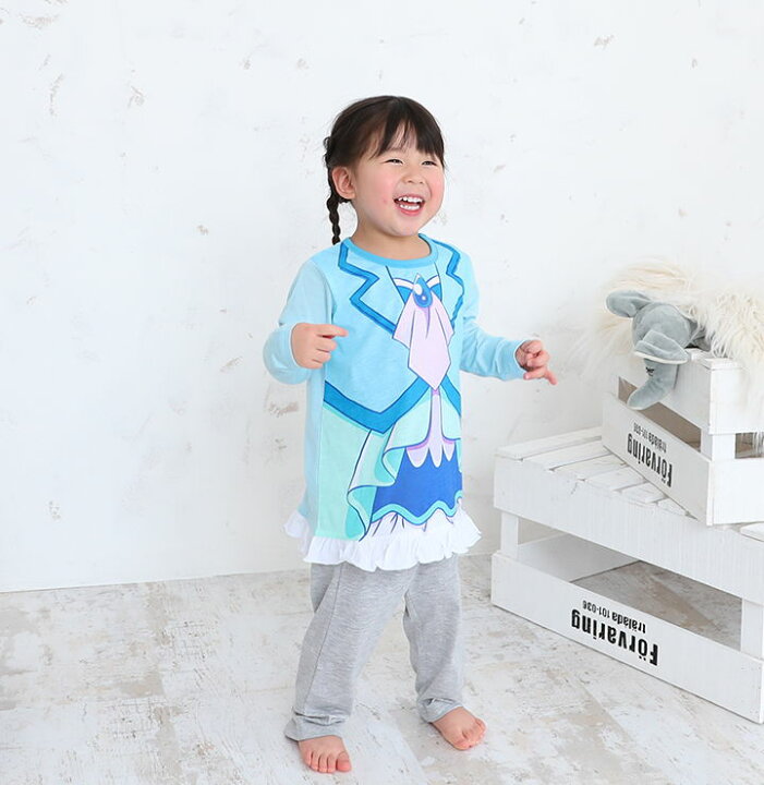 楽天市場 Sale プリキュア パジャマ 2tops 長袖 キッズ 女の子 100 110 1 130cm 子供用 キャラクター パジャマ 新作 プリキュア なりきり 変身 バンダイ 保育園 幼稚園 お泊り お昼寝 ヒーリングっどプリキュア 当店オリジナル キュアグレース グッズ セール Party