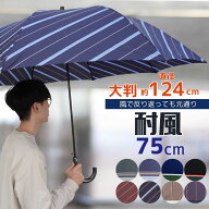 雨傘 メンズ 長傘 超大判 親骨75cm 耐風骨 グラスファイバー 大きいサイズ ジャンプ ワンタッチ式 8本骨