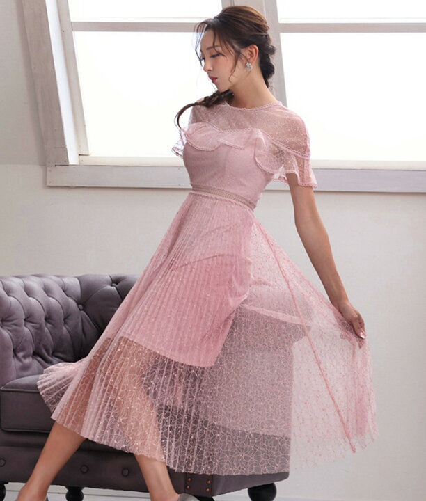 楽天市場】交換無料】[[ERUKEI Settan]ピンク レース シースルー 半袖  