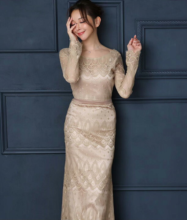 楽天市場】韓国製【交換無料】[ Lux dress 総レース ボートネック ハイ 