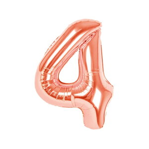 【 数字 バルーン 約100cm Lサイズ 空気入れ ストロー &説明書付 数字 バルーン ローズゴールド 】数字 風船 大きい ナンバー バルーン パーティー 1歳 2歳 3歳 飾り付け 誕生日 結婚式 100日祝い