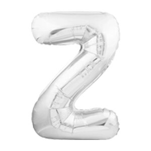 【O-Z 約40cm 空気入れ ストロー &説明書付 アルファベット 風船 Sサイズ シルバー 】 バルーン 飾り付け パーティー 誕生日 結婚式 100日祝い 飾り バースデー 名前 イニシャル 一文字 メッセー