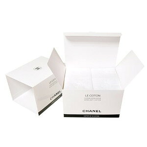 CHANEL(シャネル)LE COTON ロゴ入りオーガニックコットン 100枚入 オリジナルショップバッグ&リボン ※この商品はラッピングできませんので...
