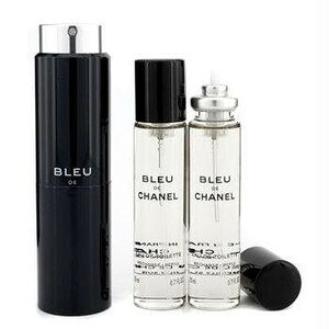 CHANEL (�V���l��) BLEU DE CHANEL Eau de Parfum Twist and Spray 3x0.7 FL. OZ. �u���[ �h�D �V���l�� �I�[�h�D �p���t�@�� �g���x�� �X�v���C 20mL�{���t�B�� 20mL×2