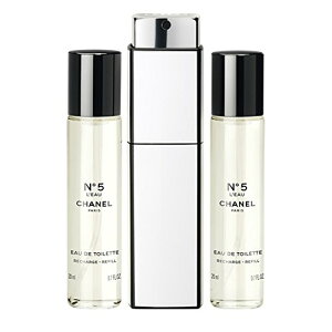 CHANEL (Vl) N°5 L'EAU Eau de Toilette Twist and Spray 3x0.7 FL. OZ. N°5 [ cBXg  XvC I[hD gbg 20mL{tB 20mL×2