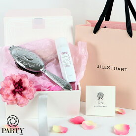 【平日14時〆 当日出荷】JILL STUART(ジルスチュアート) 【ヘアケア美髪ギフトセット】　くし＆フレグランススプレー（ラッピング済）【季節のダリアコサージュ】