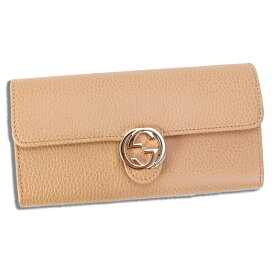 GUCCI(グッチ) 615524 CAO0G 2754 インターロッキングG レザー コンチネンタルウォレット レザー ローズベージュ Interlocking G leather continental wallet 長財布 フラップ メンズ レディース ハイブランド