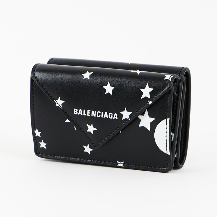 BALENCIAGA☆グラフティーペーパー ミニウォレット 三つ折り財布  