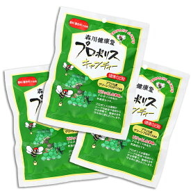 森川健康堂 プロポリスキャンディー 100gx3袋 天然の抗菌物質 飴 喉にやさしい 家族 健康