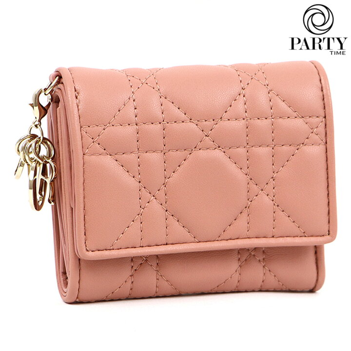 楽天市場】DIOR（ディオール）LADY DIOR ロータスウォレット ダスティ  