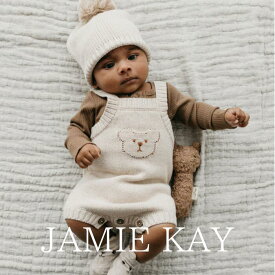 JAMIE KAY 「Ethan Playsuit - Oatmeal Marle」 子供服 6ヶ月 1歳 女の子 男の子 ロンパース 海外子供服