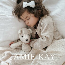 JAMIE KAY 「Abigail Knitted Cardigan - Mouse Marle」 子供服 2歳 3歳 4歳 5歳 女の子 カーディガン 海外子供服