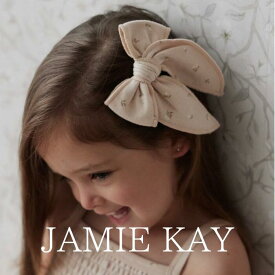 JAMIE KAY 「Organic Cotton Bow - Elenore Pink Tint」 子供服 3ヶ月 4ヶ月 5ヶ月 6ヶ月 1歳 2歳 3歳 4歳 女の子 リボン 海外子供服