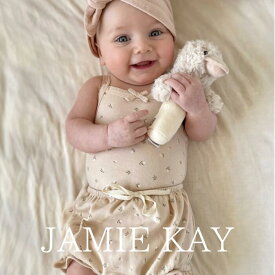 JAMIE KAY 「Organic Cotton Frill Bloomer - Elenore Pink Tint」 子供服 1歳 2歳 女の子 男の子 ロンパース レギンス 海外子供服