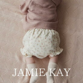 JAMIE KAY 「Organic Cotton Frill Bloomer - Goldie Egret」 子供服 1歳 2歳 女の子 男の子 ブルマ 海外子供服