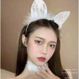 ショート耳タイプ ファー付きバニーカチューシャ ウサギカチューシャ うさぎ耳カチューシャ ラビットカチューシャ