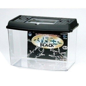 【6個セット】マルカン ワイドビュー特大 黒 PW−05BLx6個セット【ヘルシ価格】 ペット 昆虫 ケース 透明 お手入れ簡単 飼育ケース