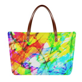 【直送品 同梱不可品】 725#2(トートバッグ) トートバッグ レディース バッグ アート カラフル 抽象 ユニーク 個性的 スタイリッシュ お洒落 ミマキボクカ 【受注作成品