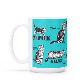 【直送品 同梱不可品】 CAT_K_EG(マグカップホワイト) マグカップホワイト ユニセックス アクセサリー 全て 動物 猫 ねこ ペット cat アニマル アメリカンショートヘア アメショ アメショー cats