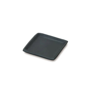 【3個セット】【直送品】スクエアプレート W7×D7×H0.8 ブラック/シルバー 63622/63623 POSH LIVING 2022 Collection GREEN 291シリーズ【ヘルシ価格】インテリア 観葉植物 花 植木鉢 プランター 鉢皿 鉢皿