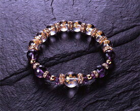 七梵字水晶アメジストブレス送料無料 梵字 アクセサリー ブレス 開運祈願 アメジスト