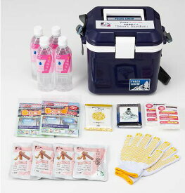 7年保存アレルギー対応 車載備蓄セット ドライバーズガーディアン クーラーボックスS 【注文から1〜2か月】【割引不可品】【返品キャンセル不可品】 【お一人様1個まで】 防災グッズ 非常食 保存食 保存水 除菌消臭シート クーラーボックス