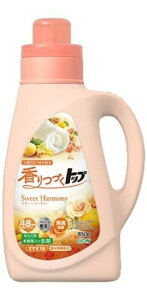【直送品】【9個セット】香りつづくトップ SweetHarmony 本体 850gx9個セット 洗濯用品 洗剤 天然アロマ配合 柔軟剤入り洗剤
