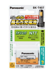 �労�Ӊ��i �p�i�\�j�b�N �[�d���j�b�P�����f�d�r BK-T407�y�y�V�q�ɒ����z �R�[�h���X�d�b�@�p �p�i�\�j�b�N �[�d���j�b�P�����f�d�r BK-T407(���ꂾ���|�C���g2�{�A�A�ˑR�̌��i�I������A