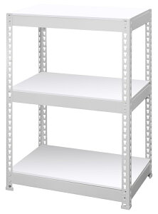 �y�����i�E�労�Ӊ��i�z�V�F���t3�i ��61cm �z���C�g MK-KT23NWH ���ω׏d150kg METAL&WOOD RACK �V���[�Y