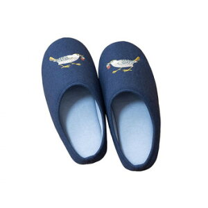 川島織物セルコン いちご泥棒 スリッパ 06 M GS1700A B・ブルー【お寄せ品、返品キャンセル不可。欠品終売時連絡あり】