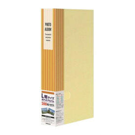 【直送品】ナカバヤシ　フォトホルダー288　ポケットアルバム　ストライプ　イエロー　PHE3288A-Y【お寄せ品、返品キャンセル不可。欠品終売時連絡あり】