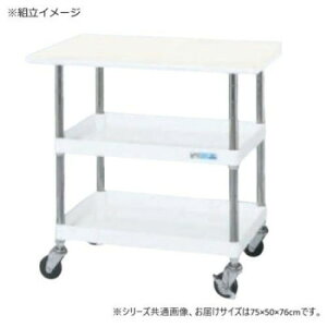 【直送品】サカエ CSパールワゴン軽量タイプ 天板付2段 パールホワイト CSP-7572LVNUW【お寄せ品、返品キャンセル不可。欠品終売時連絡あり】