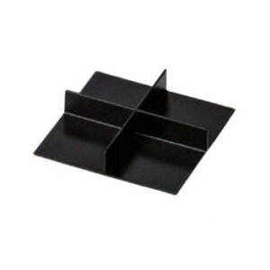 底板付十字仕切マルチプレート 黒艶消し 41322160【お寄せ品、返品キャンセル不可。欠品終売時連絡あり】