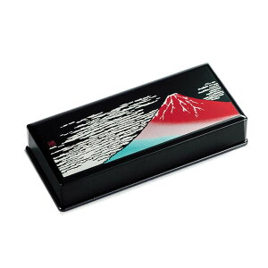 東出漆器 山中塗 印鑑ケース(大) 赤富士 2708【お寄せ品、返品キャンセル不可。欠品終売時連絡あり】