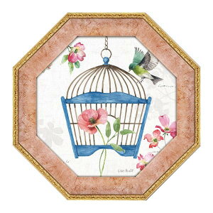 ユーパワー 八角 ミニゲル アートフレーム リサ オーディット 「ドッグウッド ガーデン8」 LA-02556【お寄せ品、返品キャンセル不可。欠品終売時連絡あり】