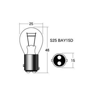 MH}cV}@Md(1) 12v23/8w S25 BAY15D IW 1P3410 ORy񂹕iAԕiLZsBiIAz