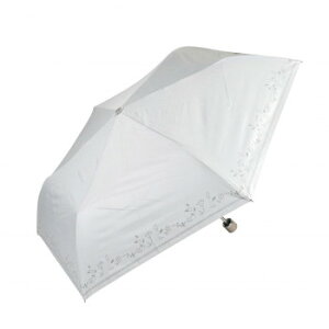 藤田屋 晴雨兼用折りたたみ傘 50cm 晴雨兼用丸手元 刺繍風ステッチ SM-2554(KT)【お寄せ品、返品キャンセル不可。欠品終売時連絡あり】