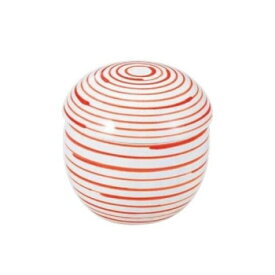 陶)丸むし碗 朱独楽 80501170【お寄せ品、返品キャンセル不可。欠品終売時連絡あり】