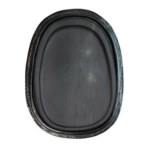 【メール便】 麻子坑端渓硯 薄楕円 五吋・HM75【お寄せ品、返品キャンセル不可。欠品終売時連絡あり】