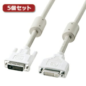 �y5�Z�b�g�z �T�����T�v���C DVI�����P�[�u��(�f���A�������N�A2m) KC-DVI-DLEN2KX5�y���񂹕i�L�����Z���ԕi�s�A�����s�z