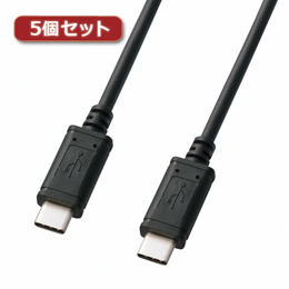高品質新品 サンワサプライ USB2.0TypeCケーブル KU-CC10X5 ケーブル