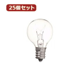 【×2個セット】YAZAWA 【25個セット】 ベビーボール球15WクリアE12 G301215CX25【取り寄せ品キャンセル返品不可、割引不可】